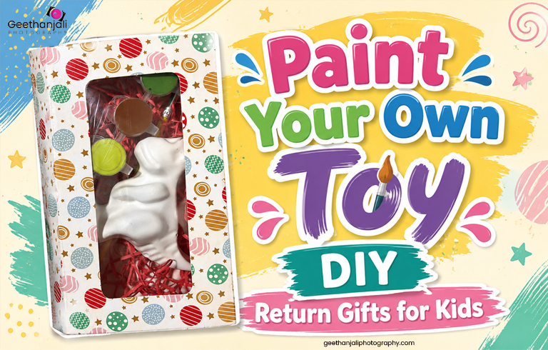 Paint Your Own Toy DIY Return Gifts for Kids