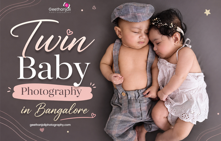 Twin Baby Photography in Bangalore